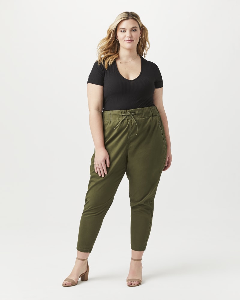Plus size store olive green pants